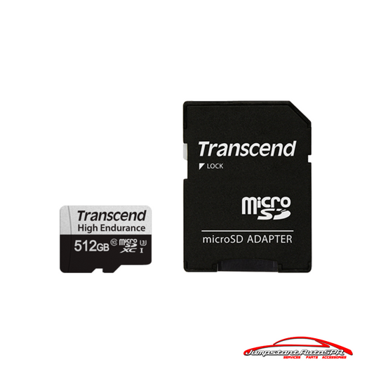 Transcend Micro SDXC 350V 256GB C10-high endurance R95 /W45 with adapter  TSUSD350V-256GB