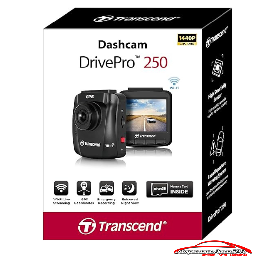 TS-DP250A-64G Transcend DriverPro 250 Dashcam -up to 1440P 2K QHD