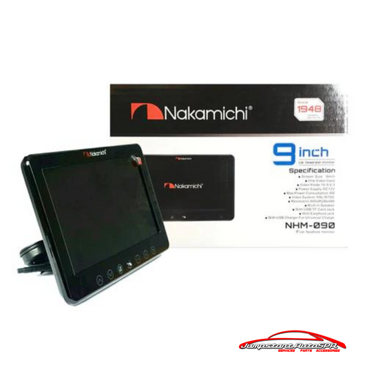 NAKAMICHI HEADREST MONITOR 820 NHM-090 black clip type