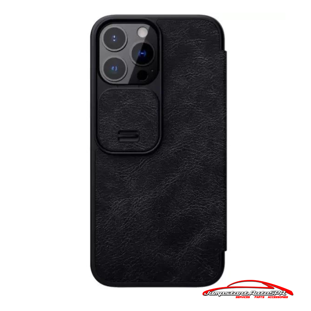 NILLKIN QIN PRO LEATHER CASE IPHONE 13 / PRO MAX BLK